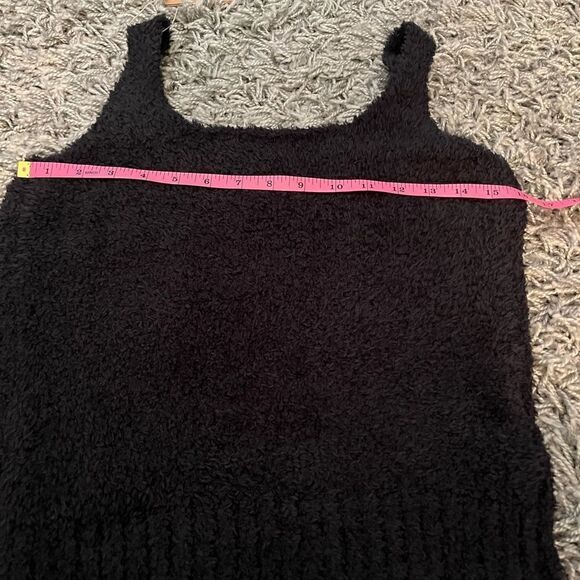 NWT SKIMS COZY KNIT TANK L/XL BLACK - Picture 3 of 8